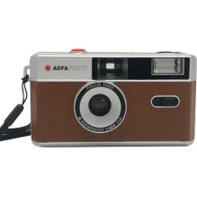 „Agfaphoto“ daugkartinio naudojimo fotoaparatas, 35 mm, rudas „Agfaphoto“ daugkartinio naudojimo fotoaparatas, 35 mm, rudas