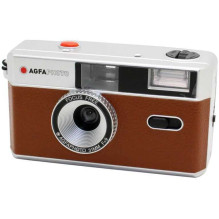 „Agfaphoto“ daugkartinio naudojimo fotoaparatas, 35 mm, rudas „Agfaphoto“ daugkartinio naudojimo fotoaparatas, 35 mm, rudas