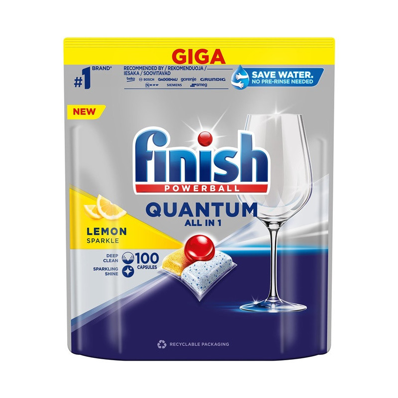 Dishwasher tablets Finish Quantum, 100 pcs.