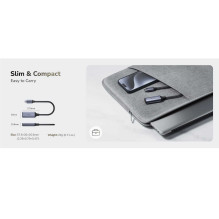 CUDY UH401 USB-C HDMI 4K 60Hz Sidabrinis