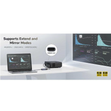 CUDY UH401 USB-C HDMI 4K 60Hz Sidabrinis