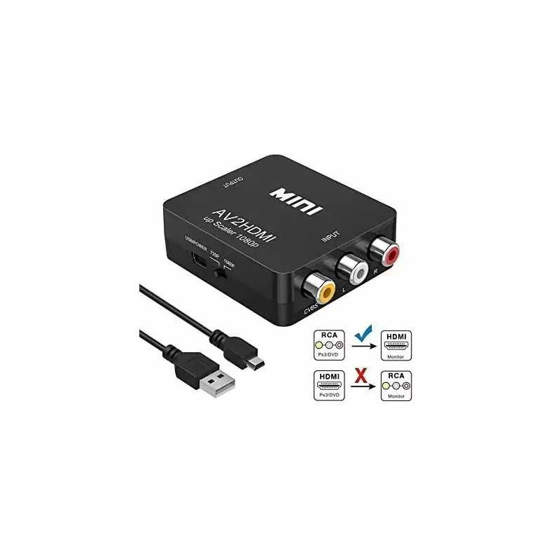 „RoGer RG-RCA-HDMI-CON-BK“ juodas