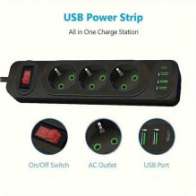 Riff F23U USB / USB-C 2m juodas
