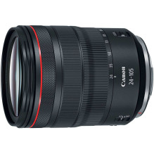 „Canon RF 24-105mm F4L IS USM“ objektyvas, juodas „Canon RF 24-105mm F4L IS USM“ objektyvas, juodas