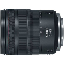 „Canon RF 24-105mm F4L IS USM“ objektyvas, juodas „Canon RF 24-105mm F4L IS USM“ objektyvas, juodas
