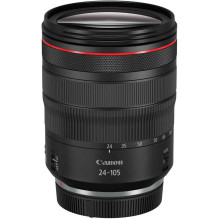„Canon RF 24-105mm F4L IS USM“ objektyvas, juodas „Canon RF 24-105mm F4L IS USM“ objektyvas, juodas