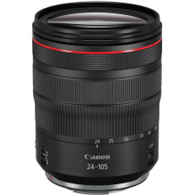 „Canon RF 24-105mm F4L IS USM“ objektyvas, juodas „Canon RF 24-105mm F4L IS USM“ objektyvas, juodas