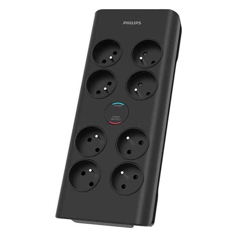 „Philips“ SPN7080BA / 60 viršįtampių apsauga, juoda, 8 kintamosios srovės lizdai, 2 m