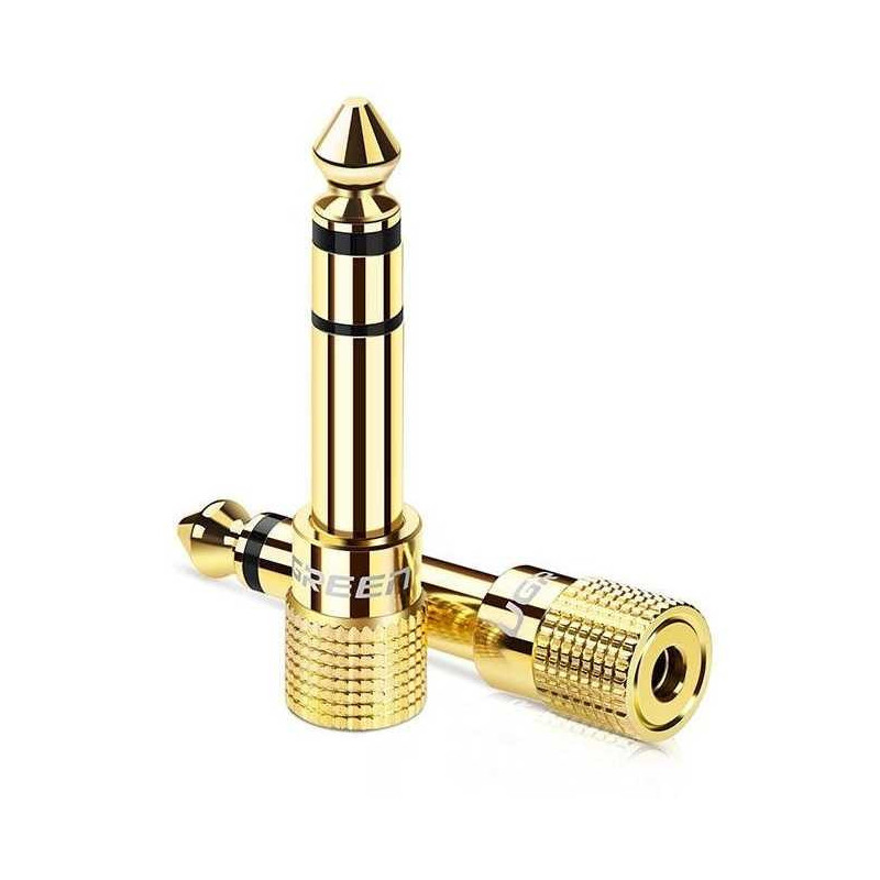 Ugreen 20503 adapteris 6,35 mm lizdas į 3,5 mm mini lizdą, auksinis