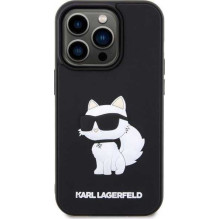 Karl Lagerfeld „Rubber Choupette 3D iPhone 14 Pro Max“ juodas