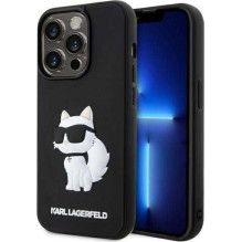 Karl Lagerfeld „Rubber Choupette 3D iPhone 14 Pro Max“ juodas