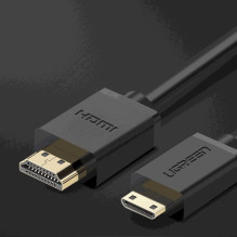 Ugreen 11167 HDMI - mini HDMI cable 19 pin 2.0v 4K 60Hz 30AWG 1.5m Black Ugreen 11167 HDMI - mini HDMI cable 19 pin 2.0v 4K 60Hz 30AWG 1.5m Black