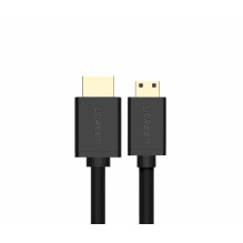 Ugreen 11167 HDMI - mini HDMI cable 19 pin 2.0v 4K 60Hz 30AWG 1.5m Black Ugreen 11167 HDMI - mini HDMI cable 19 pin 2.0v 4K 60Hz 30AWG 1.5m Black