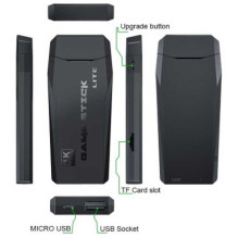„Riff RF-PK-09“ 64 GB televizoriaus priedėlis HD 4K 2 valdikliai 4000 žaidimų „Riff RF-PK-09“ 64 GB televizoriaus priedėlis HD 4K 2 valdikliai 4000 žaidimų