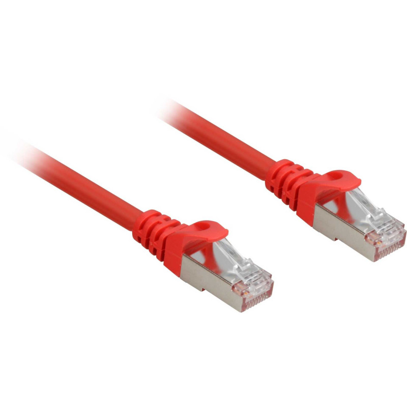 Sharkoon Tinklo kabelis RJ45 CAT6a SFTP LSOH 10 m Red