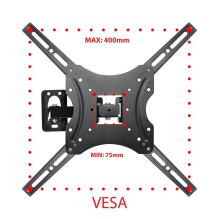 TV Mount - Esperanza PROTEUS 70' Swivel And Tilt VESA 75-400mm Black