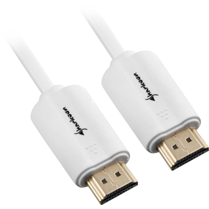 „Sharkoon“ HDMI - HDMI 4K baltas 2m