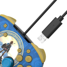 PDP Faceoff Deluxe+ Audio Wired Zelda Hyrule Blue