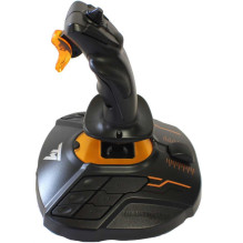 „Thrustmaster T.16000M“ skrydžio valdymo sistemos valdymo svirtis, skirta kompiuteriui, juoda