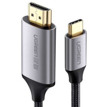 Ugreen USB-C į HDMI 4K UHD kabelis 1,5 m, juodas