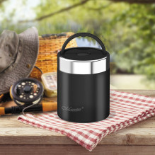 Food Thermos - Maestro MR-1649-50 500ml Stainless Steel Leakproof Black Food Thermos - Maestro MR-1649-50 500ml Stainless Steel Leakproof Black
