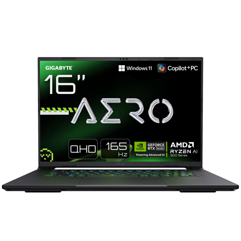 Laptop Gigabyte AERO X16 Ryzen AI 7 350 / 16 GB / 1 TB / Windows 11 / RTX 5060 / 165 Hz (1VH93EEC94AH)