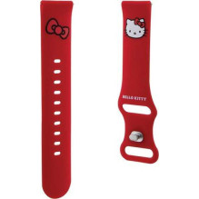 HELLO KITTY Silikoninis kačiukas Head Universalus dirželis 20mm Red HELLO KITTY Silikoninis kačiukas Head Universalus dirželis 20mm Red