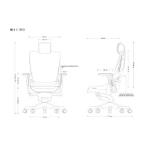 Wau 2 TPE-8 office chair, grey / black elastomer Wau 2 TPE-8 office chair, grey / black elastomer