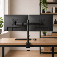 Esperanza ERW018 Desk mount for two monitors 10-27'' up to 8kg Esperanza ERW018 Desk mount for two monitors 10-27'' up to 8kg