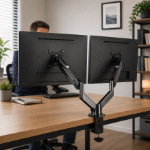 Esperanza ERW020 Gas desk mount for two monitors 17-27'' up to 6kg