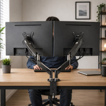 Esperanza ERW020 Gas desk mount for two monitors 17-27'' up to 6kg