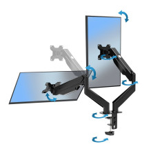 Esperanza ERW020 Gas desk mount for two monitors 17-27'' up to 6kg