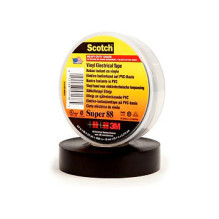3M Super 88, 1 Stück(e), Schwarz, PVC, UL, CSA, VDA, 20 m, 19 mm 3M Super 88, 1 Stück(e), Schwarz, PVC, UL, CSA, VDA, 20 m, 19 mm