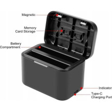 Puluz Charger + Memory Card Case for Insta360 X4 PU999B