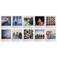 „Fujifilm Instax Square“ balto marmuro fotoaparatas (10 lapų)