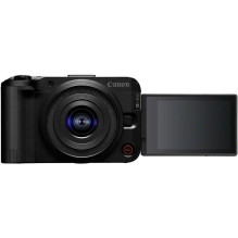 Canon EOS-R50 V + RF-S 14-30mm F4-6.3 IS STM PZ juoda Canon EOS-R50 V + RF-S 14-30mm F4-6.3 IS STM PZ juoda