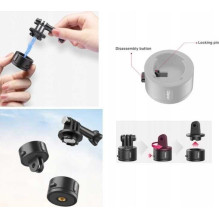 „Ulanzi“ greito atlaisvinimo adapteris GoPro Hero / Sjcam / Xiaomi / Dji / Go-quick II Basic kameroms „Ulanzi“ greito atlaisvinimo adapteris GoPro Hero / Sjcam / Xiaomi / Dji / Go-quick II Basic kameroms