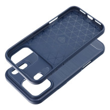iPhone 18 Pro Max / 17 Pro Max dėklas Carbon 2.0, tamsiai mėlynas iPhone 18 Pro Max / 17 Pro Max dėklas Carbon 2.0, tamsiai mėlynas