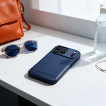 iPhone 18 Pro Max / 17 Pro Max dėklas Carbon 2.0, tamsiai mėlynas iPhone 18 Pro Max / 17 Pro Max dėklas Carbon 2.0, tamsiai mėlynas