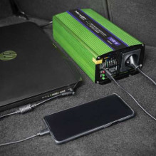 Qoltec Qoltec „Monolith“ maitinimo adapteris / keitiklis, automatinis, 1200 W, žalias