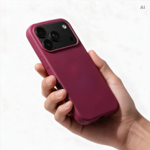 Case for iPhone 18 Pro / 17 Pro Silicone burgundy