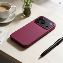 Case for iPhone 18 Pro / 17 Pro Silicone burgundy