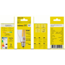 Visional LED kaitrinė lempa E27, A60, 10 W, 1300 lm, 3000 K, 360°