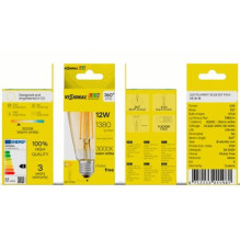 Visional LED Kaitinamosios lempos E27, ST64, 12W, 1380lm, gintaro spalvos _76_MIAI° 3000K