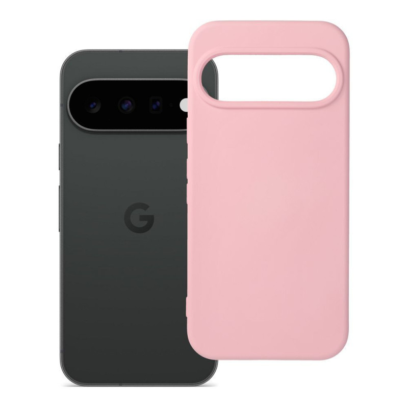 Silikoninis dėklas, skirtas Google Pixel 11, miltelinės rožinės spalvos