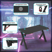 Apollon R5 Aluminum LED Gaming desk (140x60x73cm) Apollon R5 Aluminum LED Gaming desk (140x60x73cm)