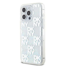 DKNY dėklas, skirtas IPHONE 15 Pro Max DKHCP15XLCPEPT ( DKNY HC skysti blizgučiai su languotu raštu), baltas DKNY dėklas, skirtas IPHONE 15 Pro Max DKHCP15XLCPEPT ( DKNY HC skysti blizgučiai su languotu raštu), baltas