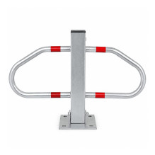 Parking space lock made of galvanized steel Eurostal B800IG+, butterfly-shaped, with integrated lock Parking space lock made of galvanized steel Eurostal B800IG+, butterfly-shaped, with integrated lock