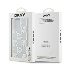 DKNY dėklas, skirtas IPHONE 15 Pro Max DKHCP15XLCPEPT ( DKNY HC skysti blizgučiai su languotu raštu), baltas DKNY dėklas, skirtas IPHONE 15 Pro Max DKHCP15XLCPEPT ( DKNY HC skysti blizgučiai su languotu raštu), baltas