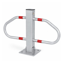 Parking space lock made of galvanized steel Eurostal B800IG+, butterfly-shaped, with integrated lock Parking space lock made of galvanized steel Eurostal B800IG+, butterfly-shaped, with integrated lock